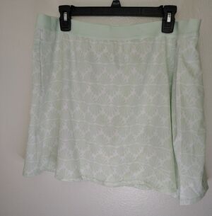 Lady Hagen Women's Light Green Floral Skort Sz XL